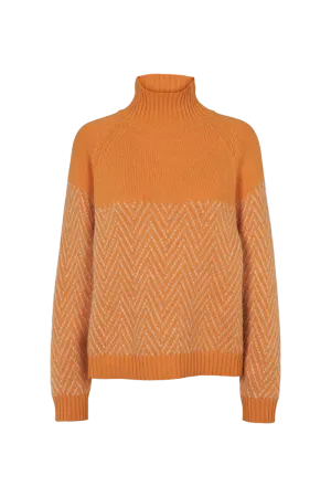 Work Comfort Office Casual Henny Raglan T-Neck - desert sun/ natural melange