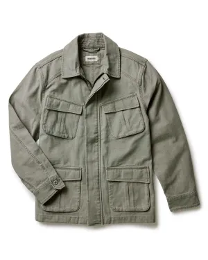 The Surplus Jacket in Field Olive Reverse Sateen Versatile Daily Layer