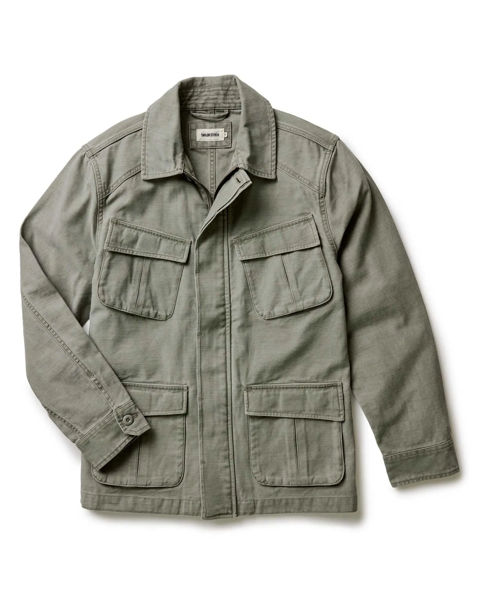 The Surplus Jacket in Field Olive Reverse Sateen Versatile Daily Layer