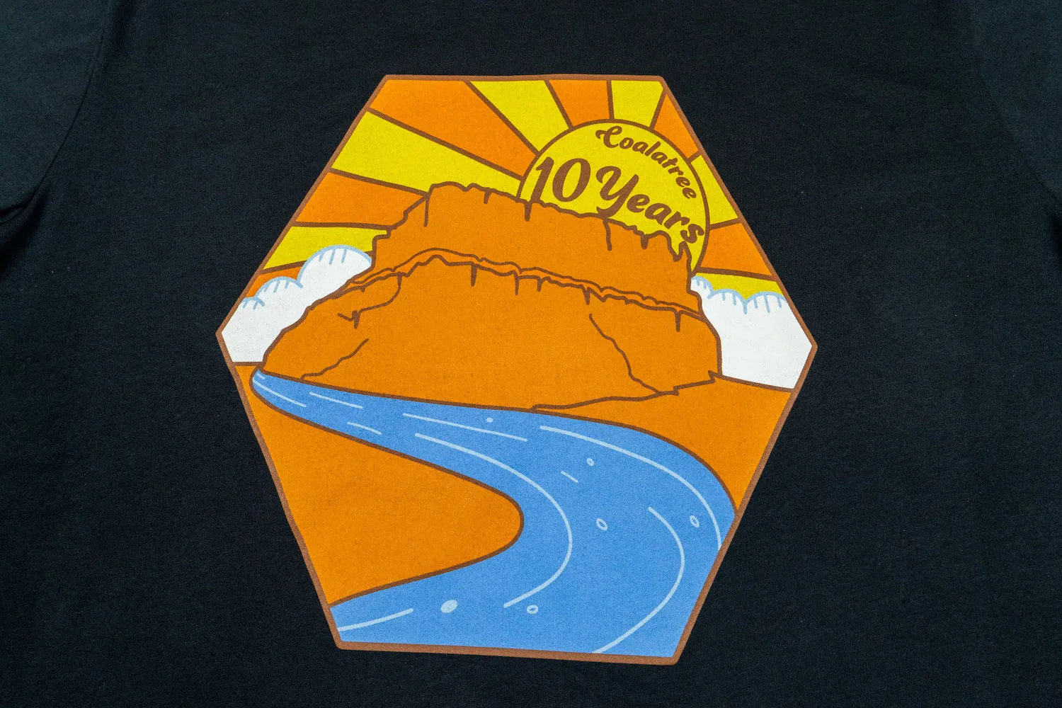 skinny but not tight Relaxed Vibes 10-Year Tee: Decade of Comfort and Advanture