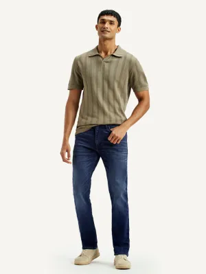 Morning Stroll Outdoor Adventure Date Night Men's Redloop 513 Light Indigo Slim Straight Fit Mid Rise Jeans