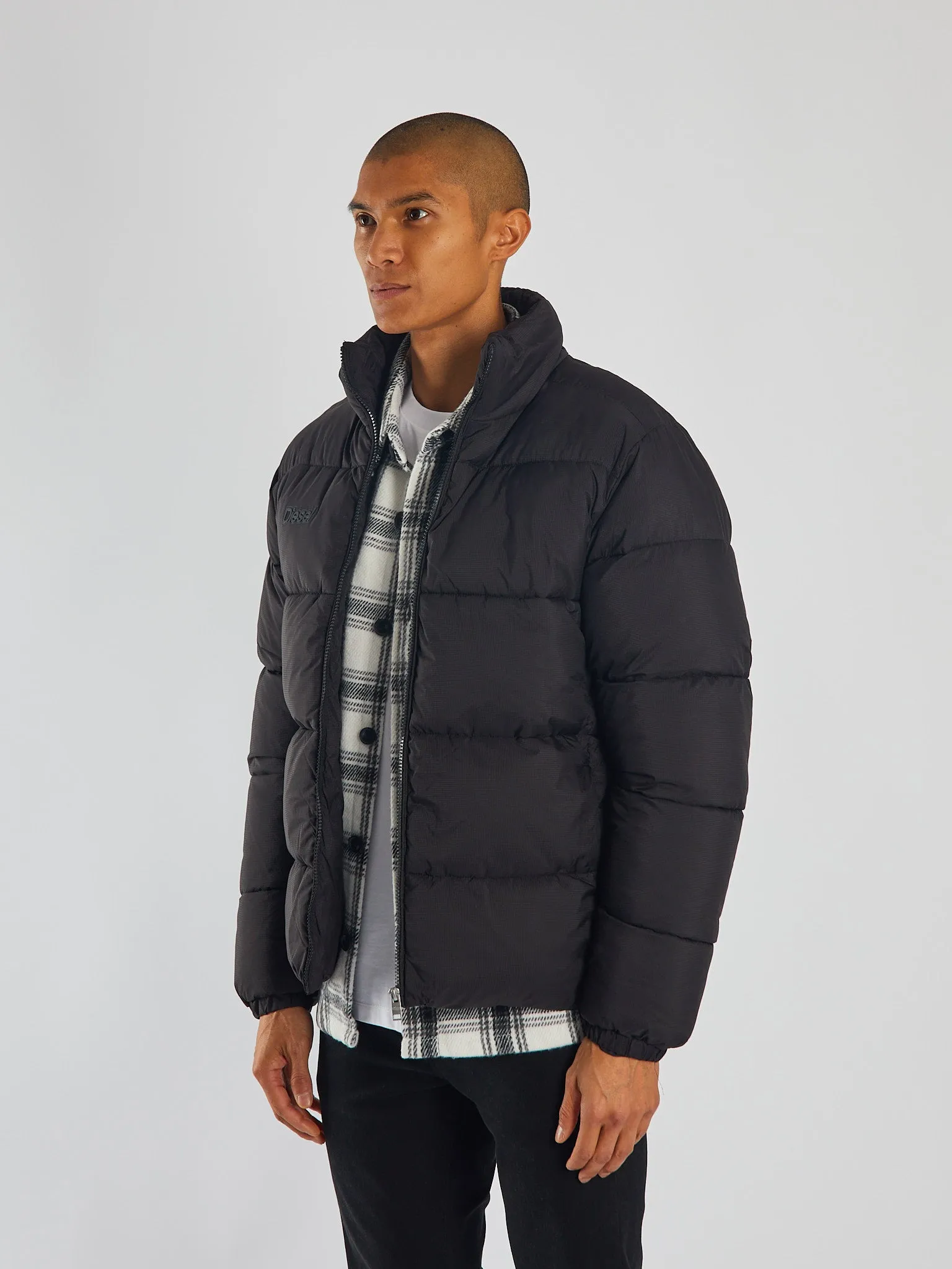 Changeable Style Light Reflective Mack Puffa Matte Black