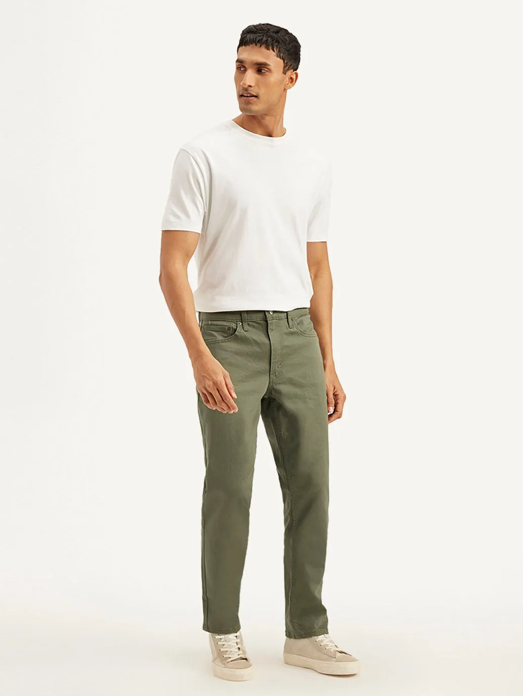 Unisex Outfit Men's 541 Olive Green Athletic Tapered Fit Mid Rise Jeans