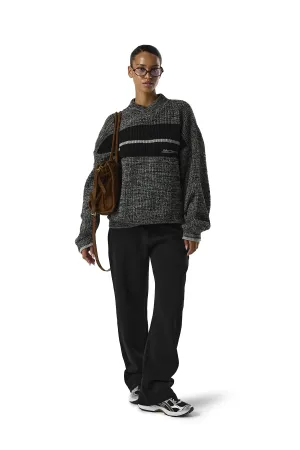 Circular Knit Pattern Ventilated Panels Nickname V Knit Sweater