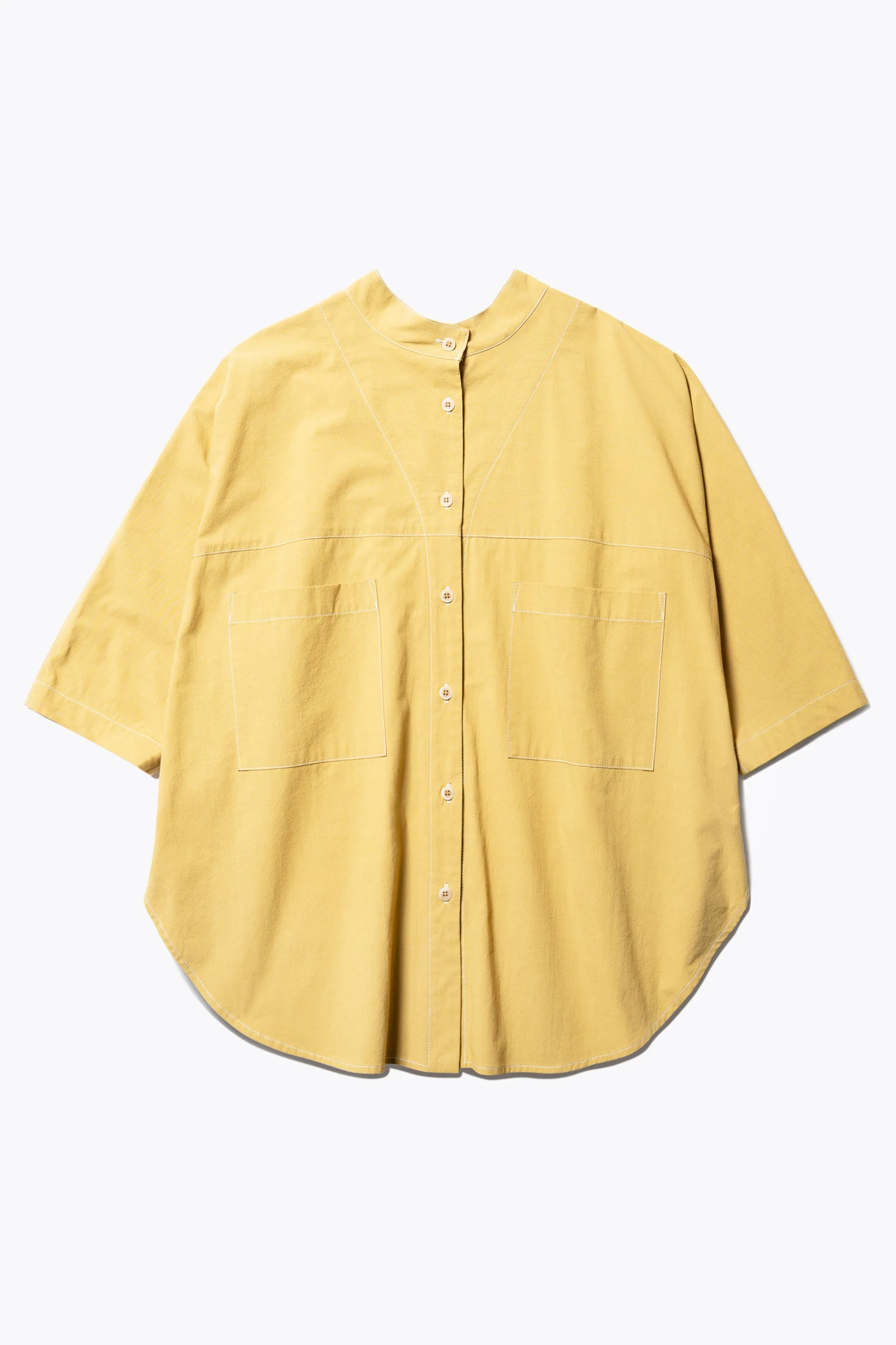 Idyll Shirt Mustard Subtle patterns