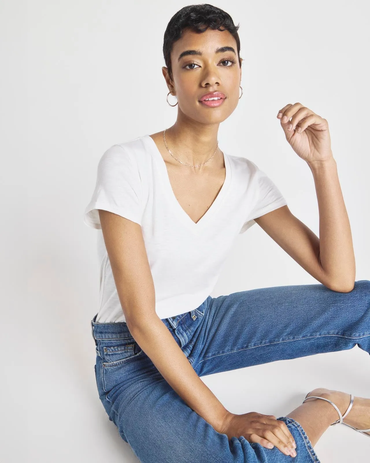 Jayden V-Neck Tee Casual Style Wear