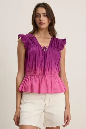 Contrast Stitch KAIA BLOUSE