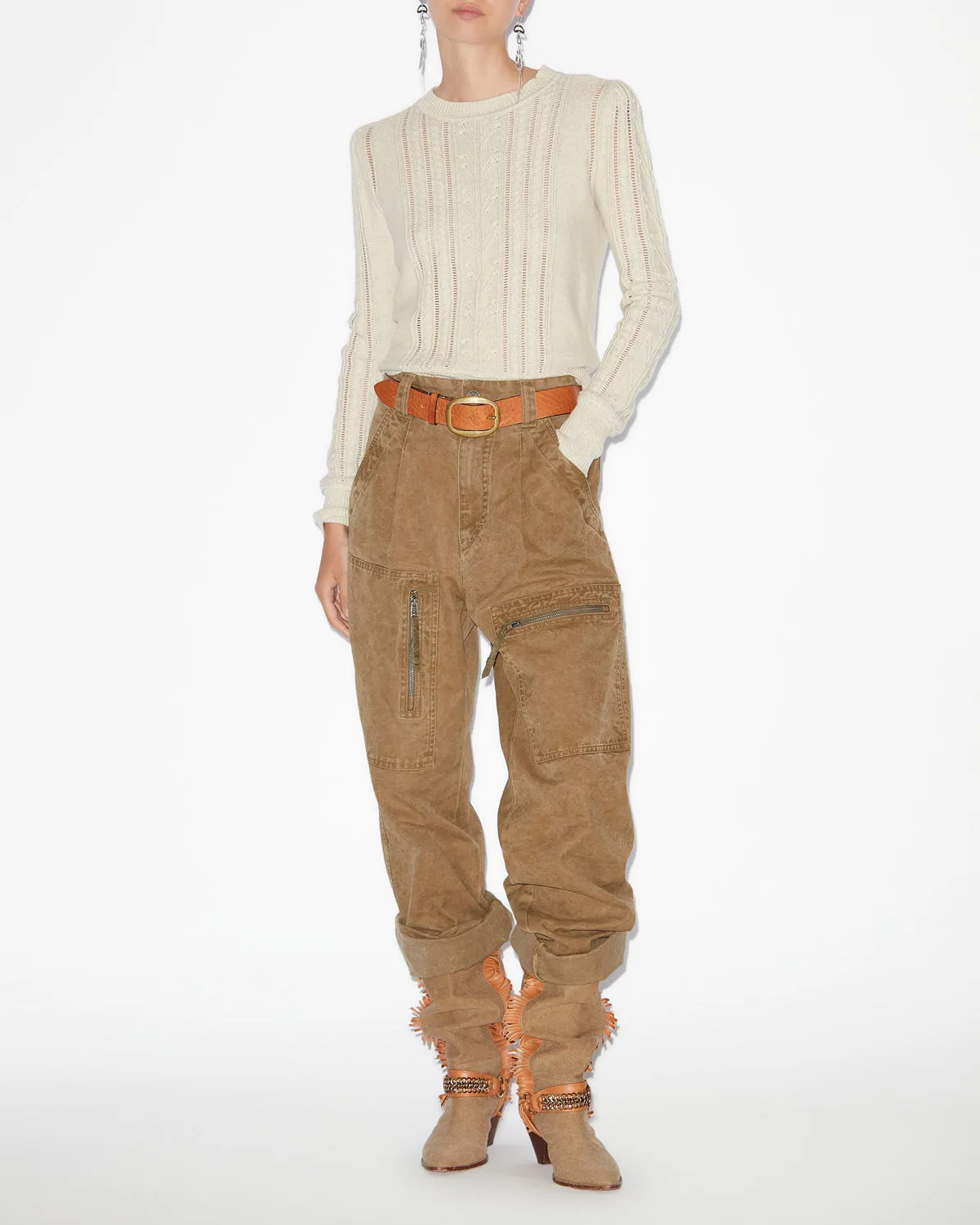 Breathable Honeycomb Weave KALYN SWEATER