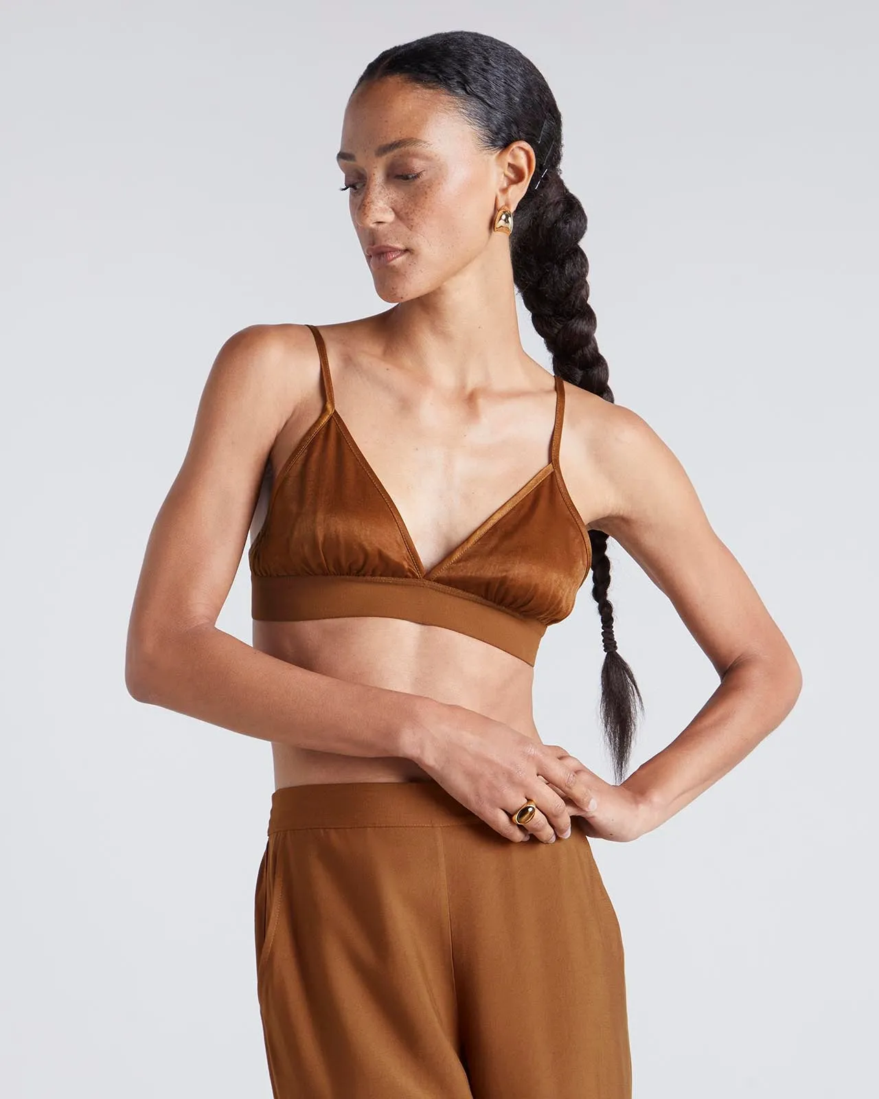 Gym clothing Sleek Design Kate Young x Splendid Cupro Bralette
