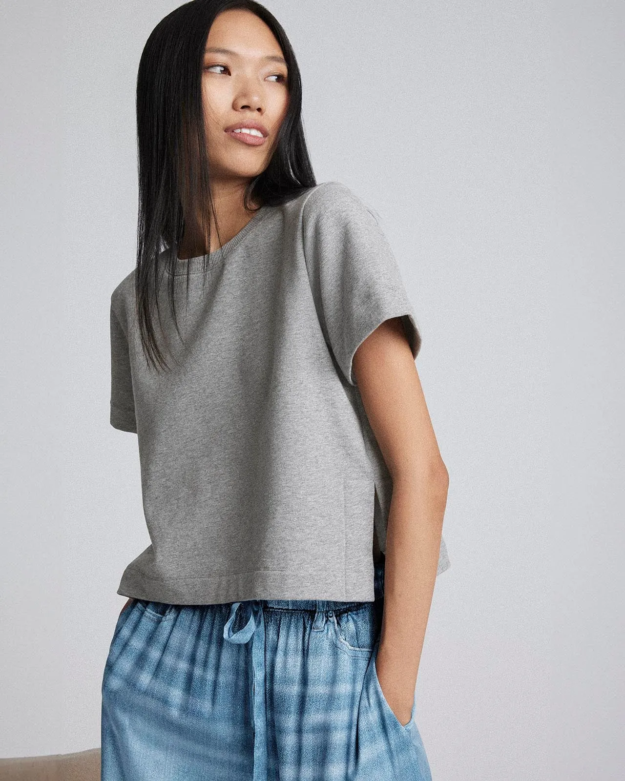 Active Wearable Kate Young x Splendid Short Sleeve Sweatshirt