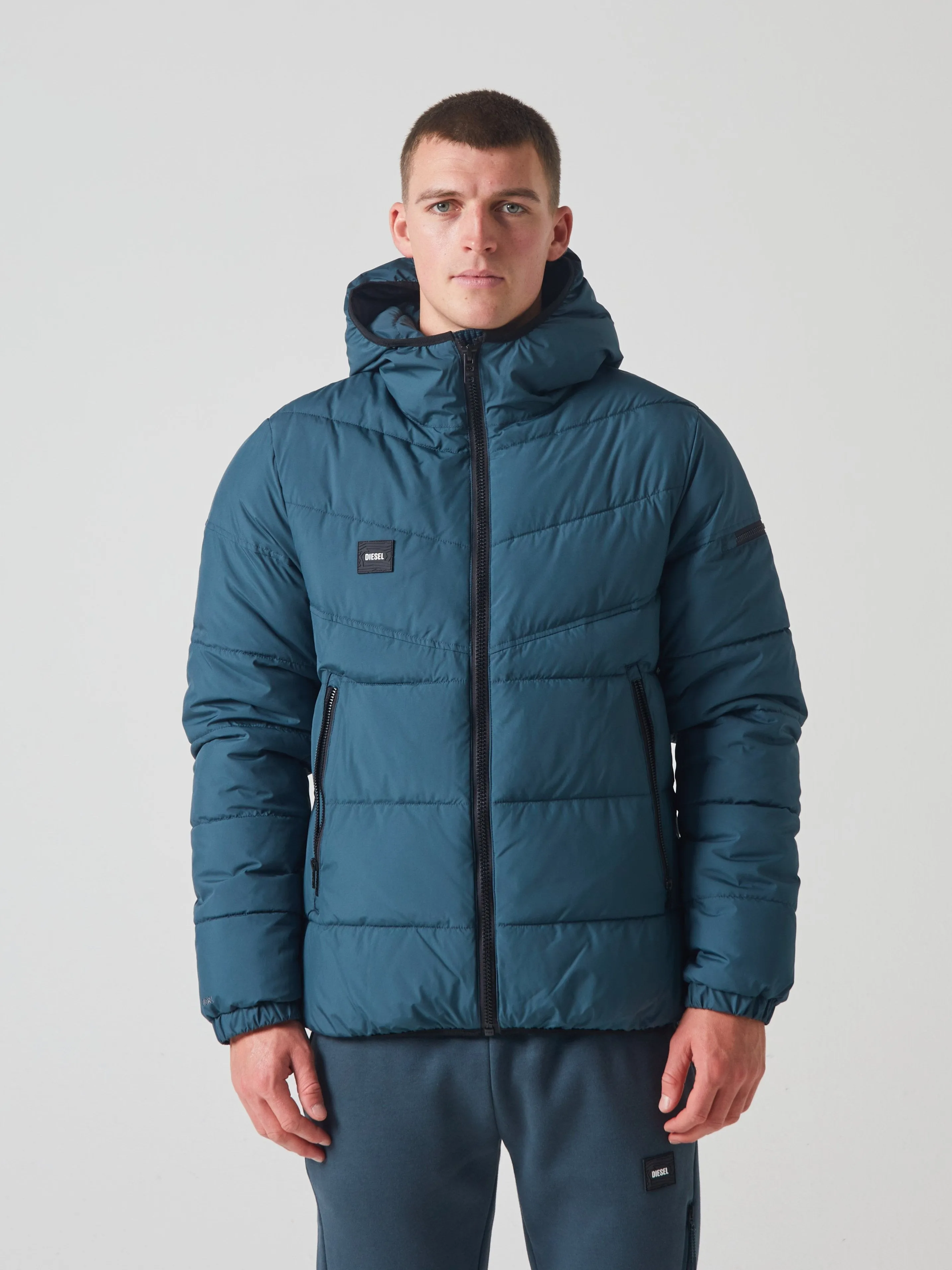 Knox Jacket Tidal Teal Magnetic Closures