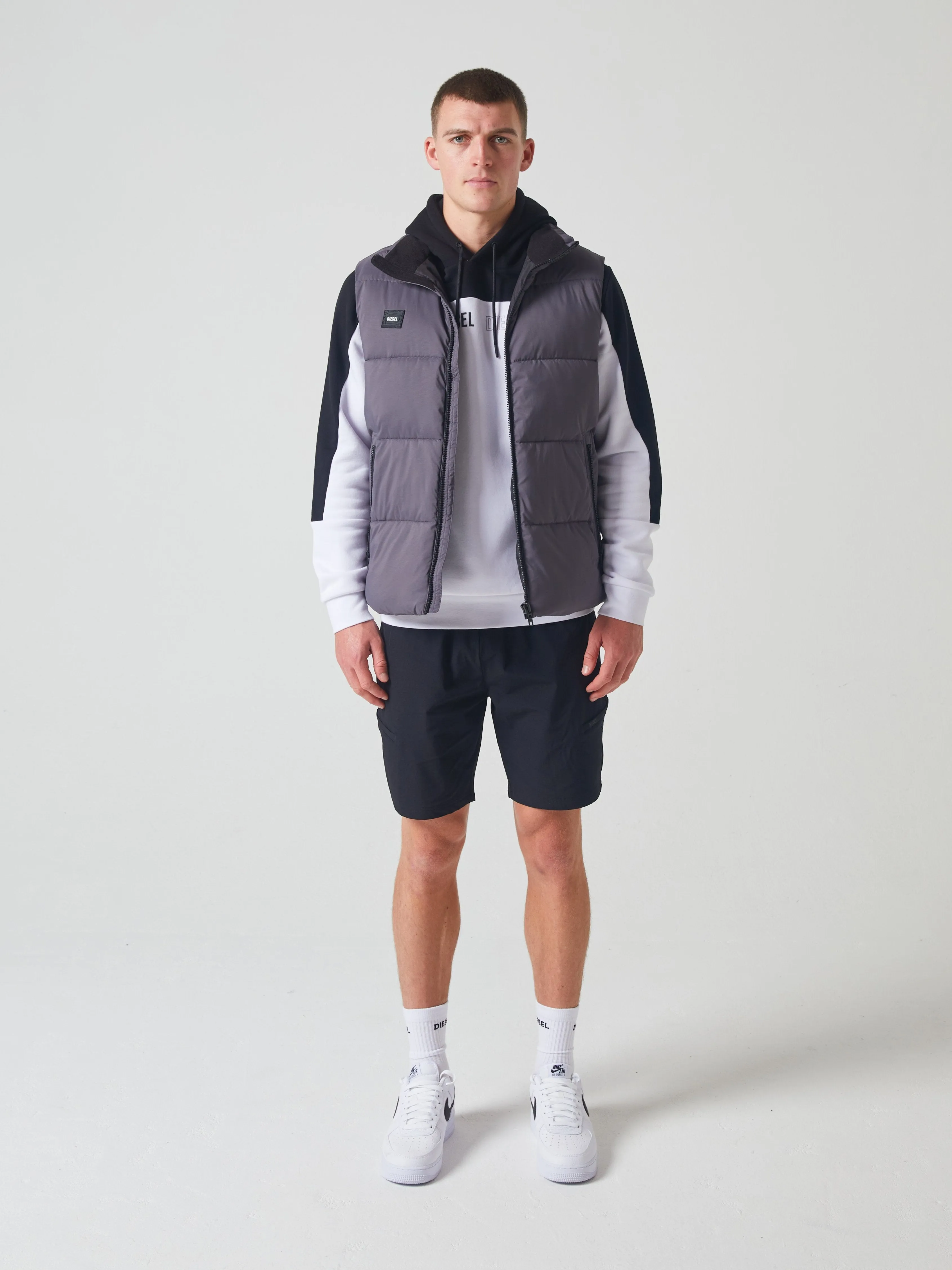 Classic Zip Up Kylo Gilet Scorpion Grey