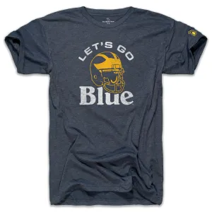 Low Impact Dye Soft Comfort Wear UofM - LET'S GO BLUE HELMET (UNISEX)