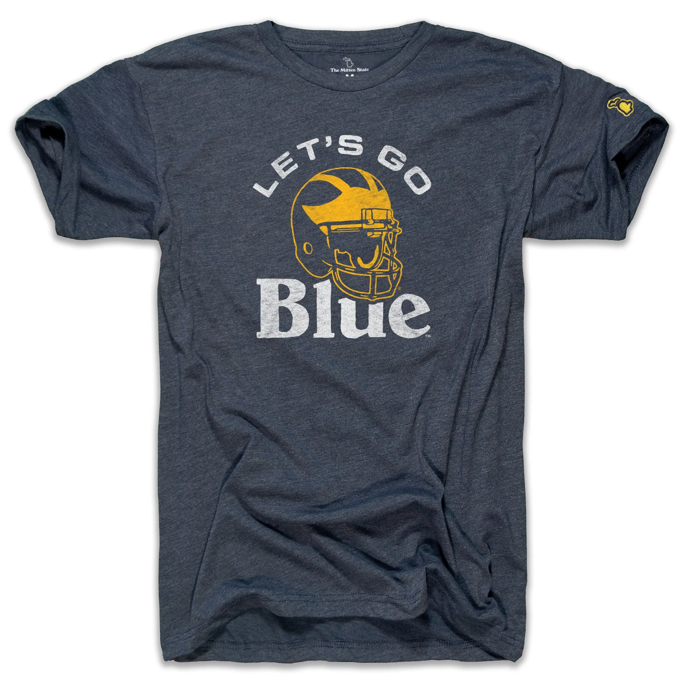 UofM - LET'S GO BLUE HELMET (UNISEX) Cold Wash Optimized