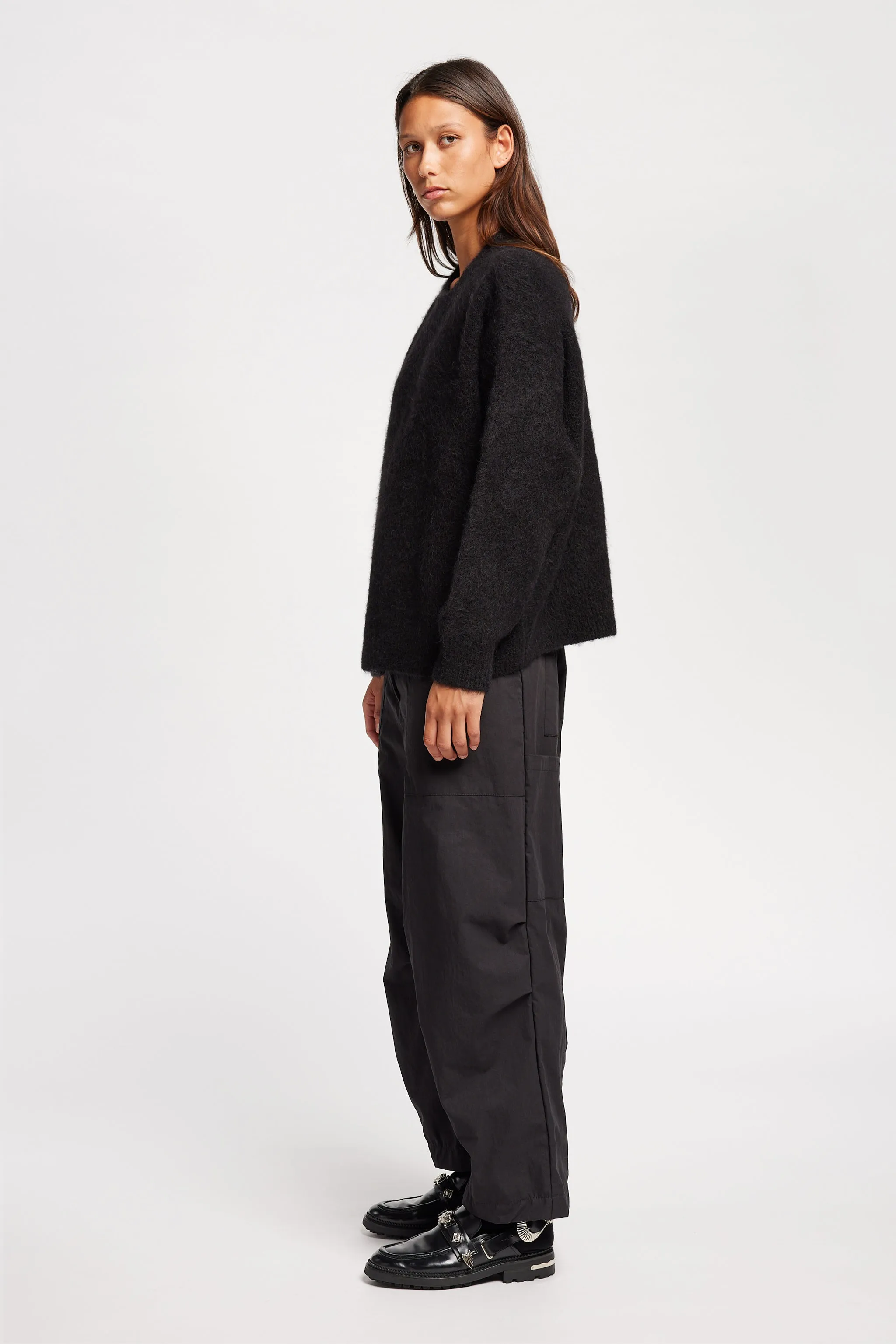 Weekend Style Laurel Crew Neck Knit Black