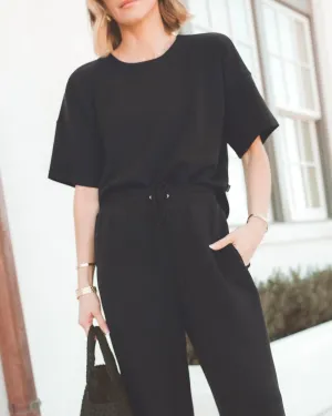 Weekend Style Splendid x @Cellajaneblog Scuba Short Sleeve Sweatshirt