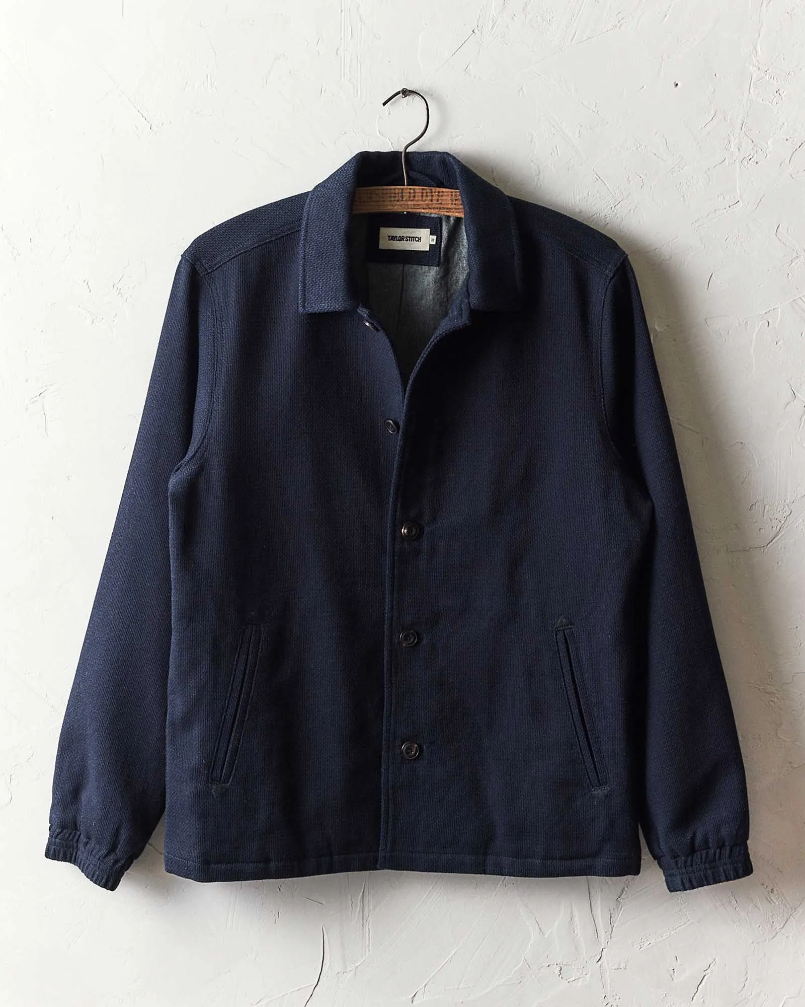 The Crew Jacket in Rinsed Indigo Sashiko Stain Resistant 3-In-1 Set