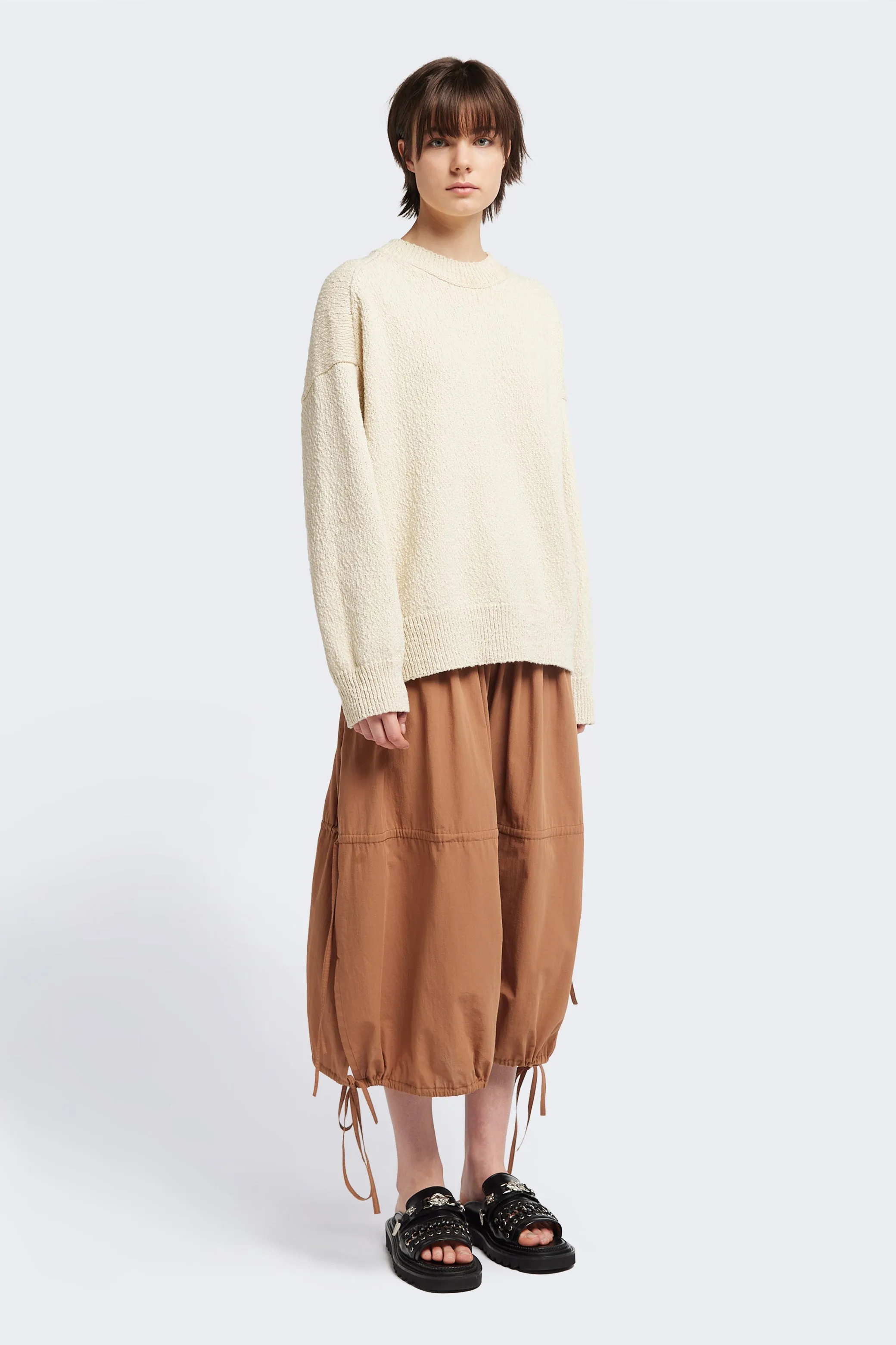 Leeway Knit Sweater Ecru Weekend Vibes