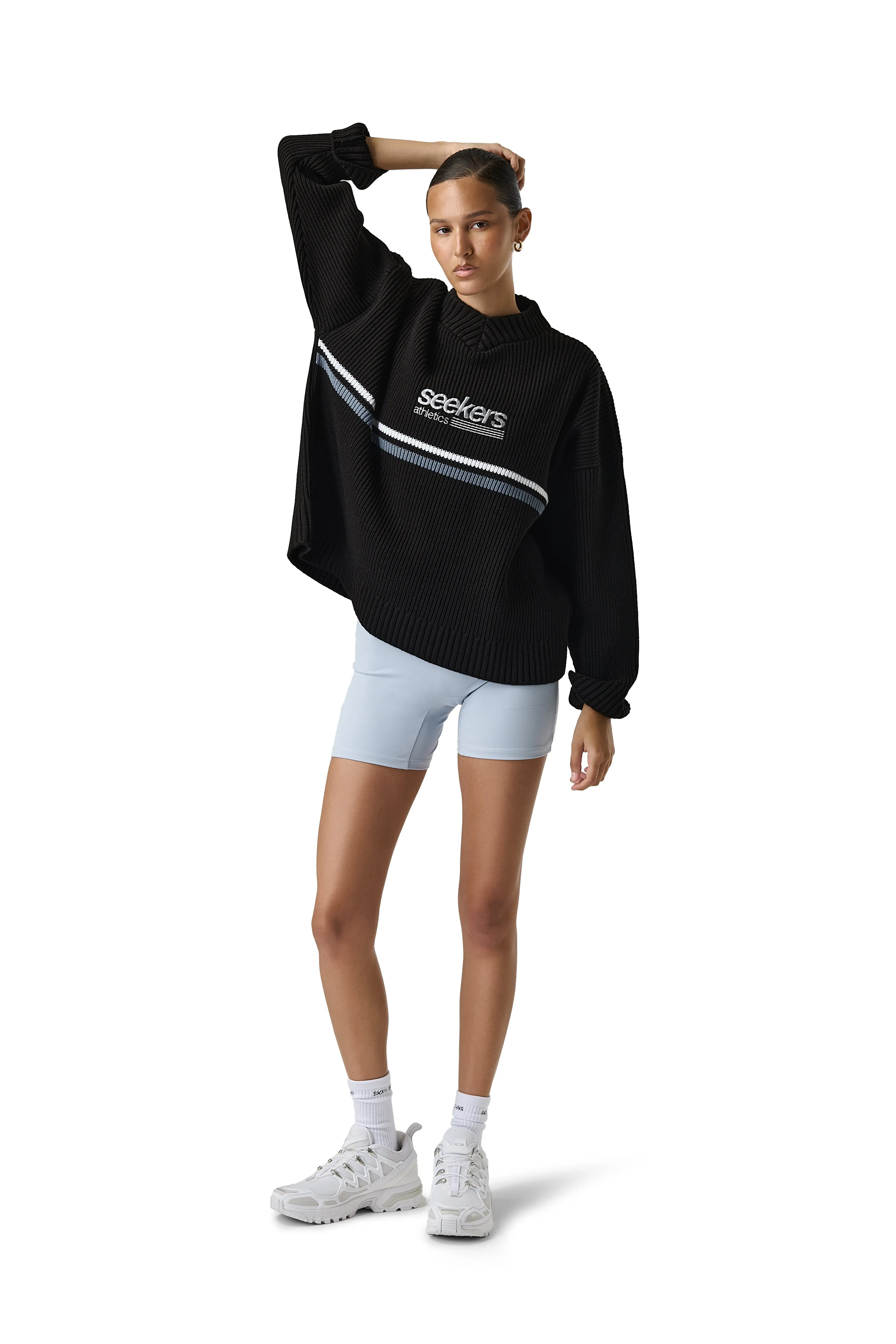 Compressed Stitch Leisure Knit Sweater