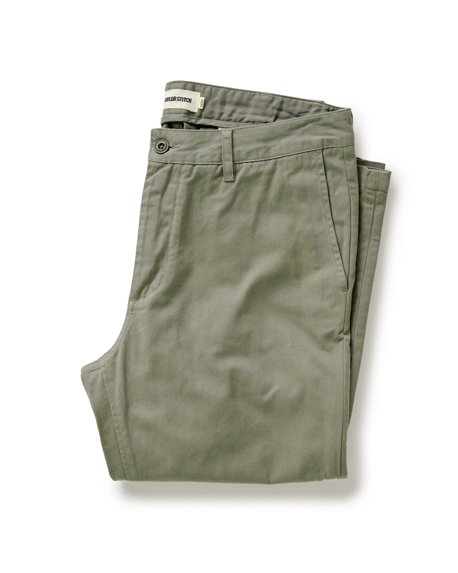 The Slim Foundation Pant in Organic Smoked Olive FourWayStretch