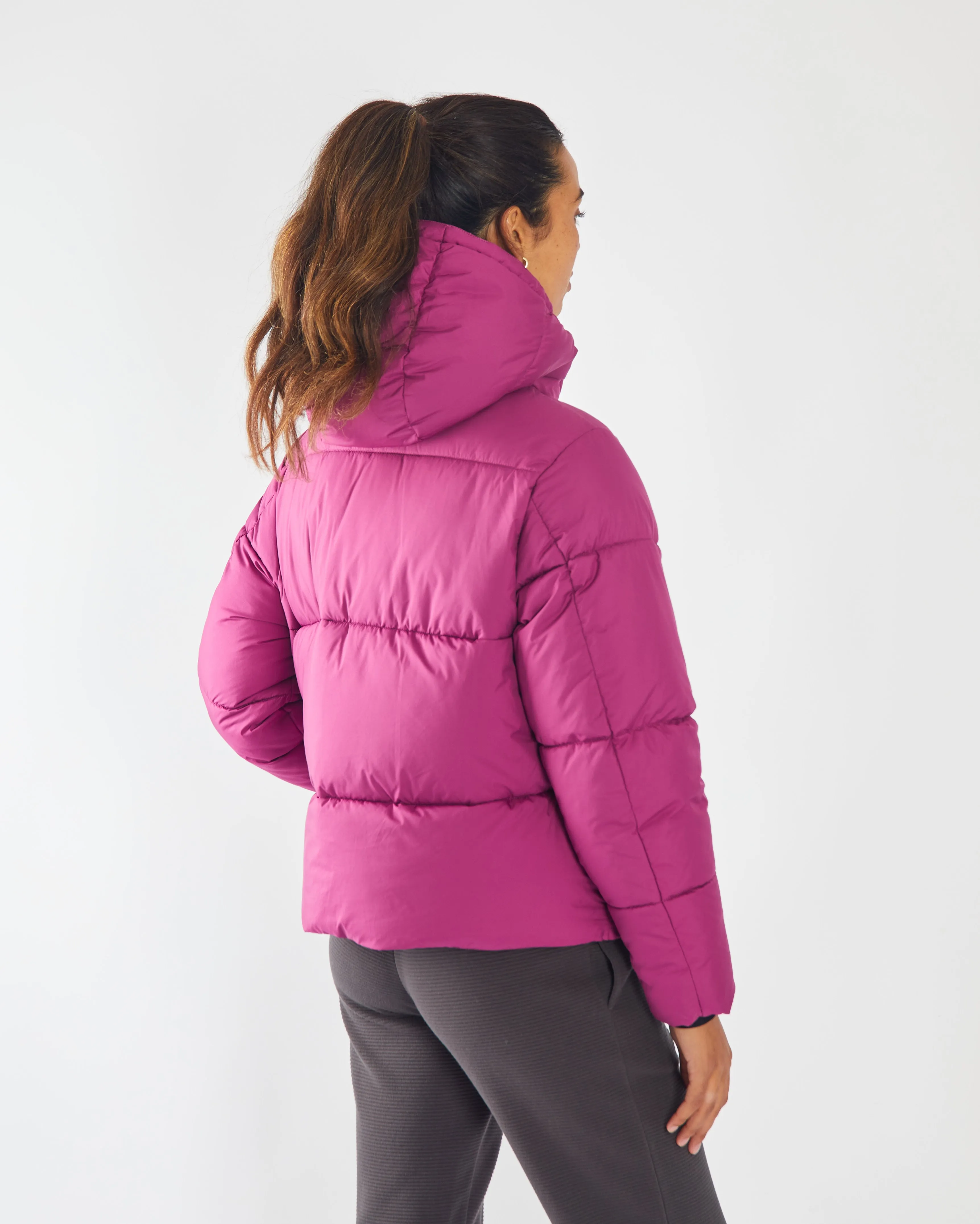 Polly Jacket Raspberry Rose Ergonomic Shoulder Cut Ergonomic Silhouette