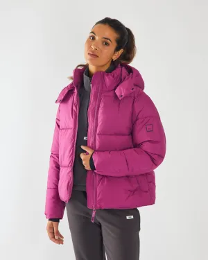 Polly Jacket Raspberry Rose WaterRepellentExterior Snag Free Zipper Technology