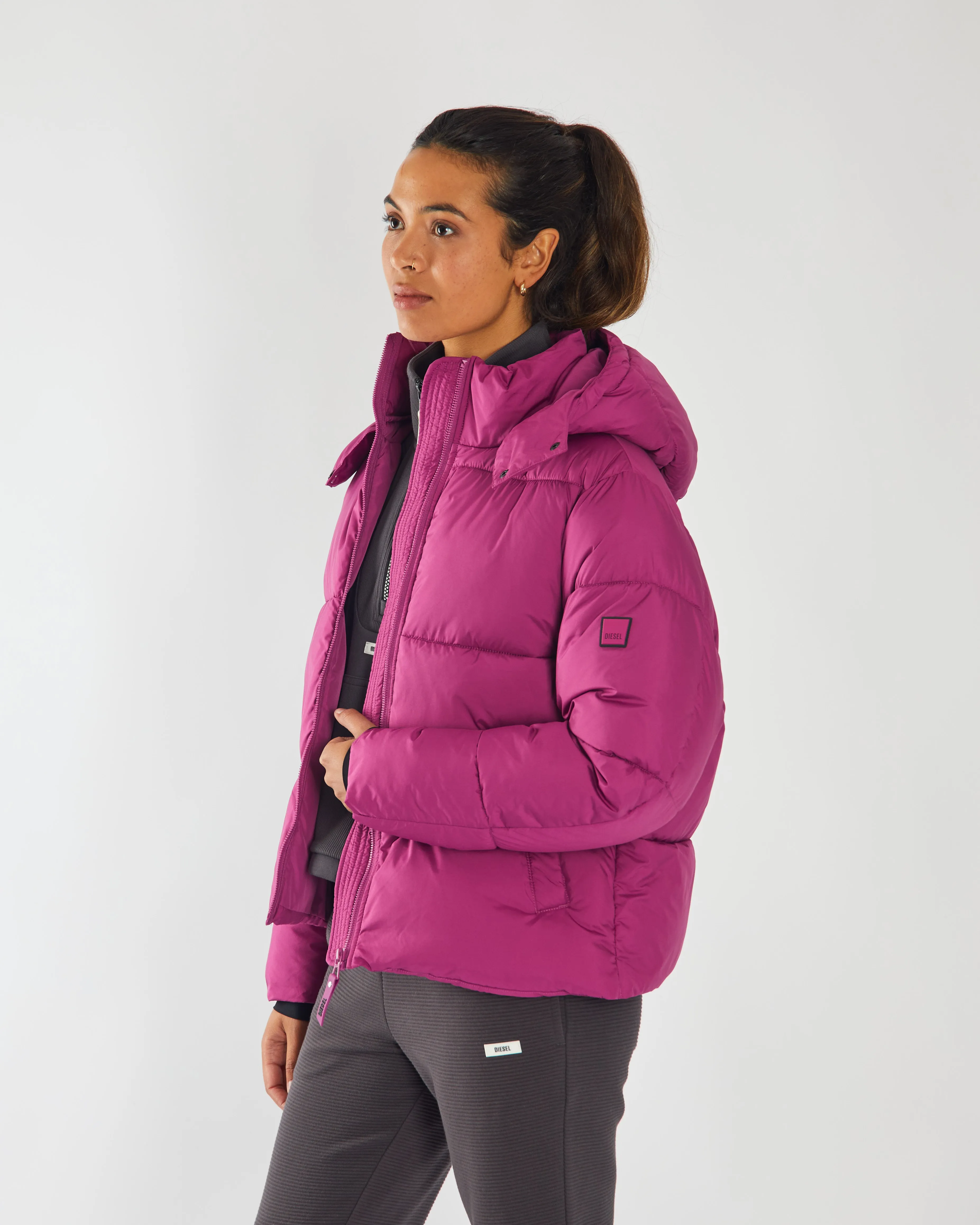 Polly Jacket Raspberry Rose Thermal Retention Layer ContouredShoulderFit