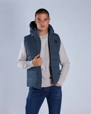 Dennis Gilet Petrol Blue Low Profile Fastening On The Go Layer