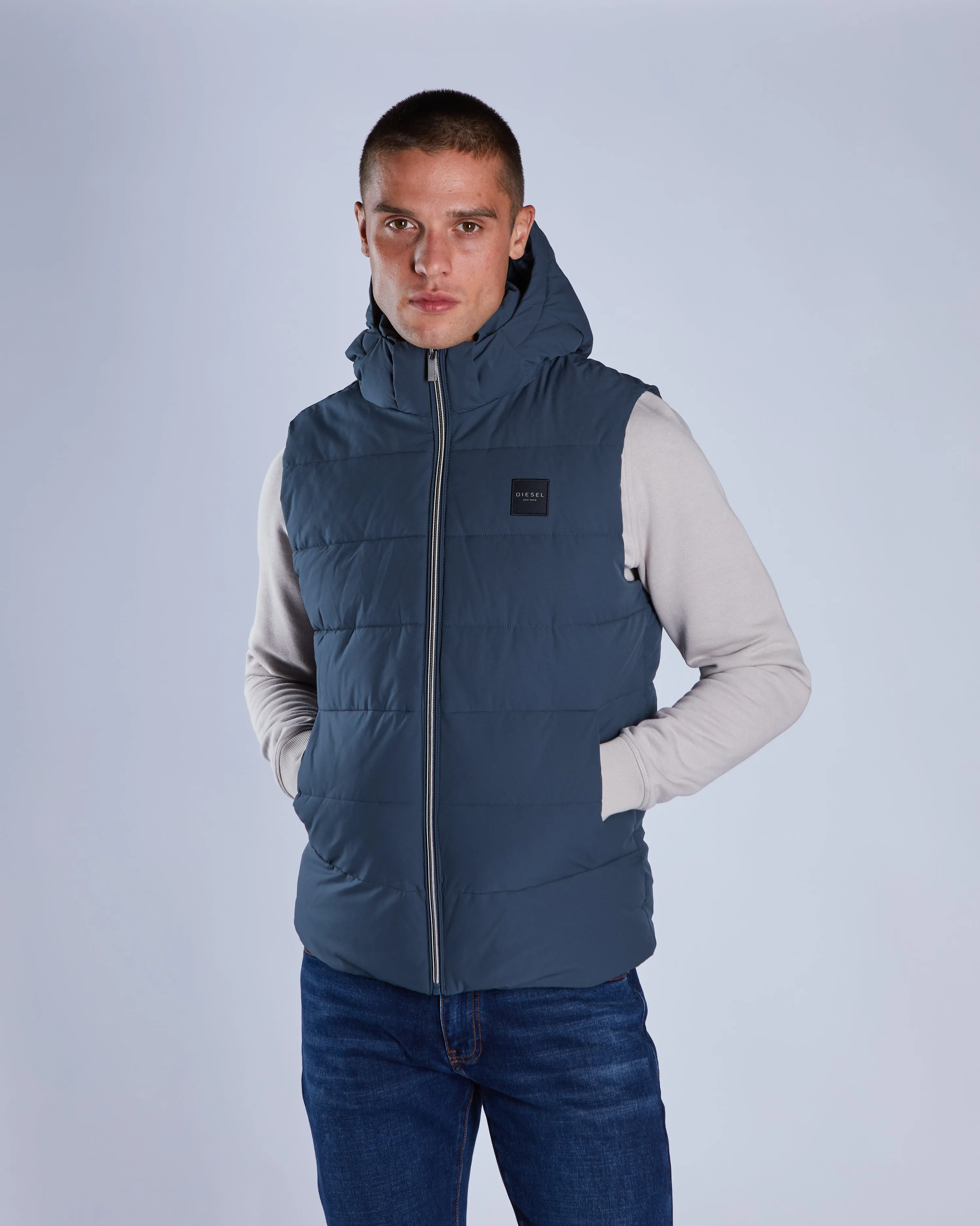 Dennis Gilet Petrol Blue Eco Friendly Dye Process Comfortable Feel