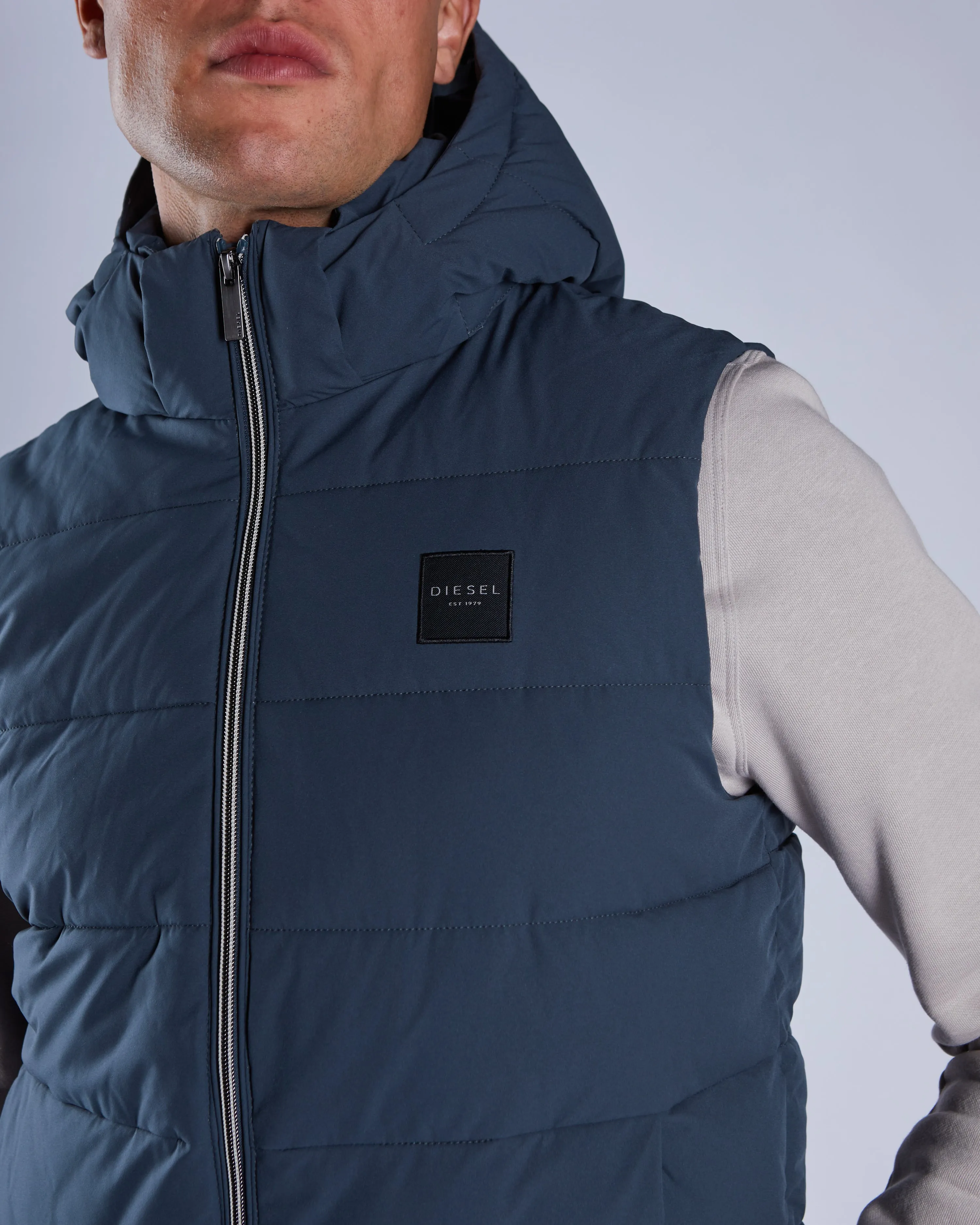 Sleek Layer Fit Dennis Gilet Petrol Blue