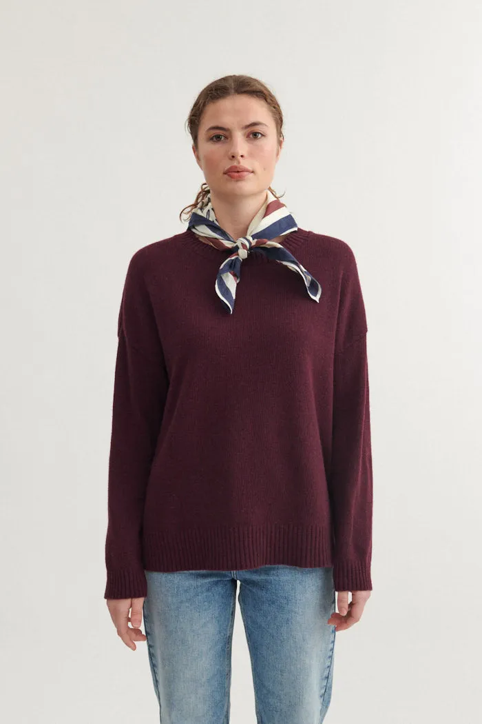 Lise O-Neck - Bordeaux Truffle All Day Trendy pick