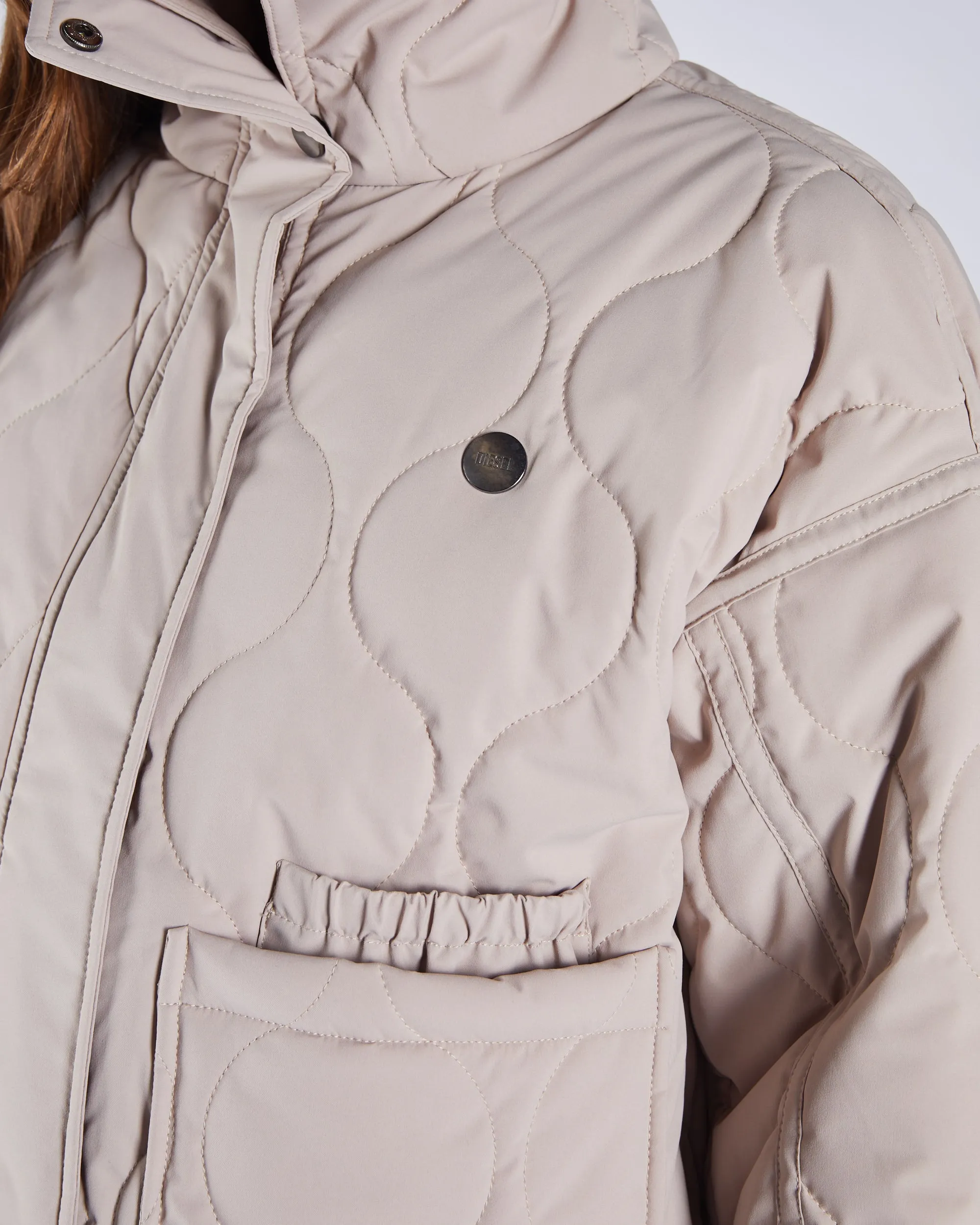 Chill Weather Secure Closure System Lilou Jacket Soft Mushroom