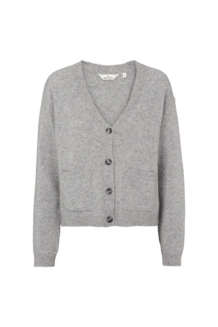 EcoConscious Manufacturing Lise Cardigan - Light Grey Mel.