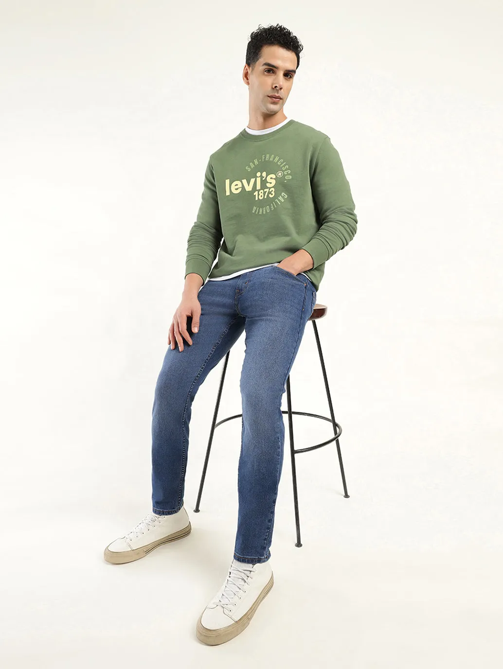 Sustainable Beach Day No Gap Waist Men's 512 Indigo Slim Tapered Fit Mid Rise Jeans