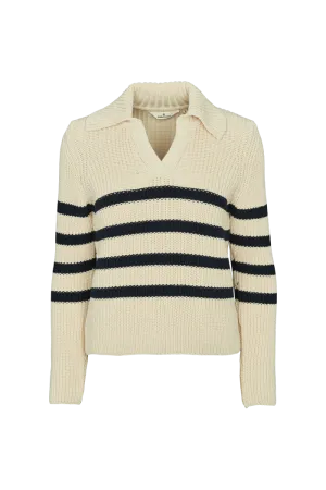 Sweety Polo - Birch/Navy Garment Washed