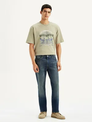 Modern Winter Warmth Loose Men's 511 Blue Slim Fit Mid Rise Jeans