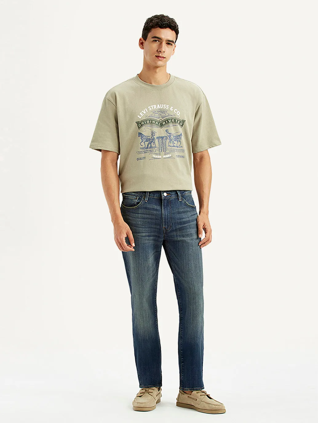 Modern Winter Warmth Loose Men's 511 Blue Slim Fit Mid Rise Jeans