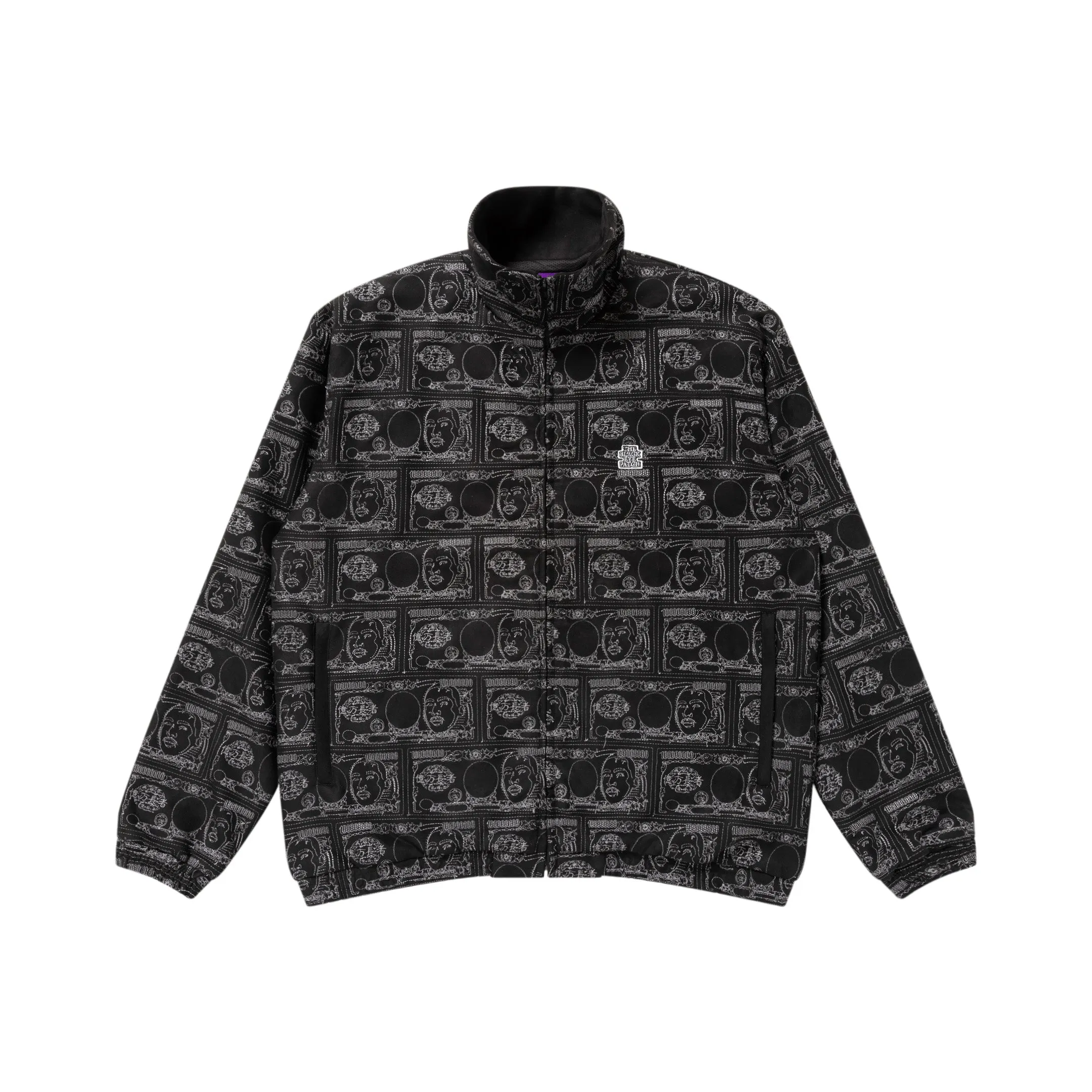 YUKI CHIBA "?|???L??" FAUX SUEDE TRACK JACKET BLACK Thermal Retention Layer