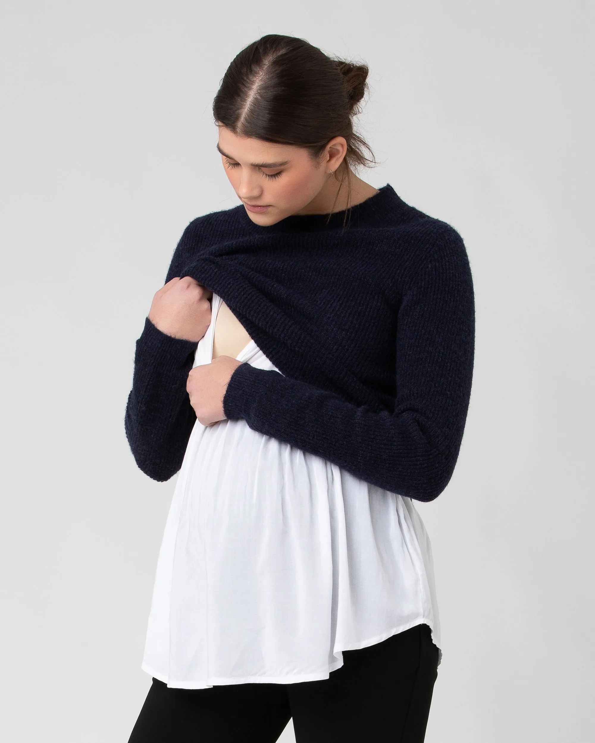 Inner lining Mandy Detachable Nursing Knit Navy