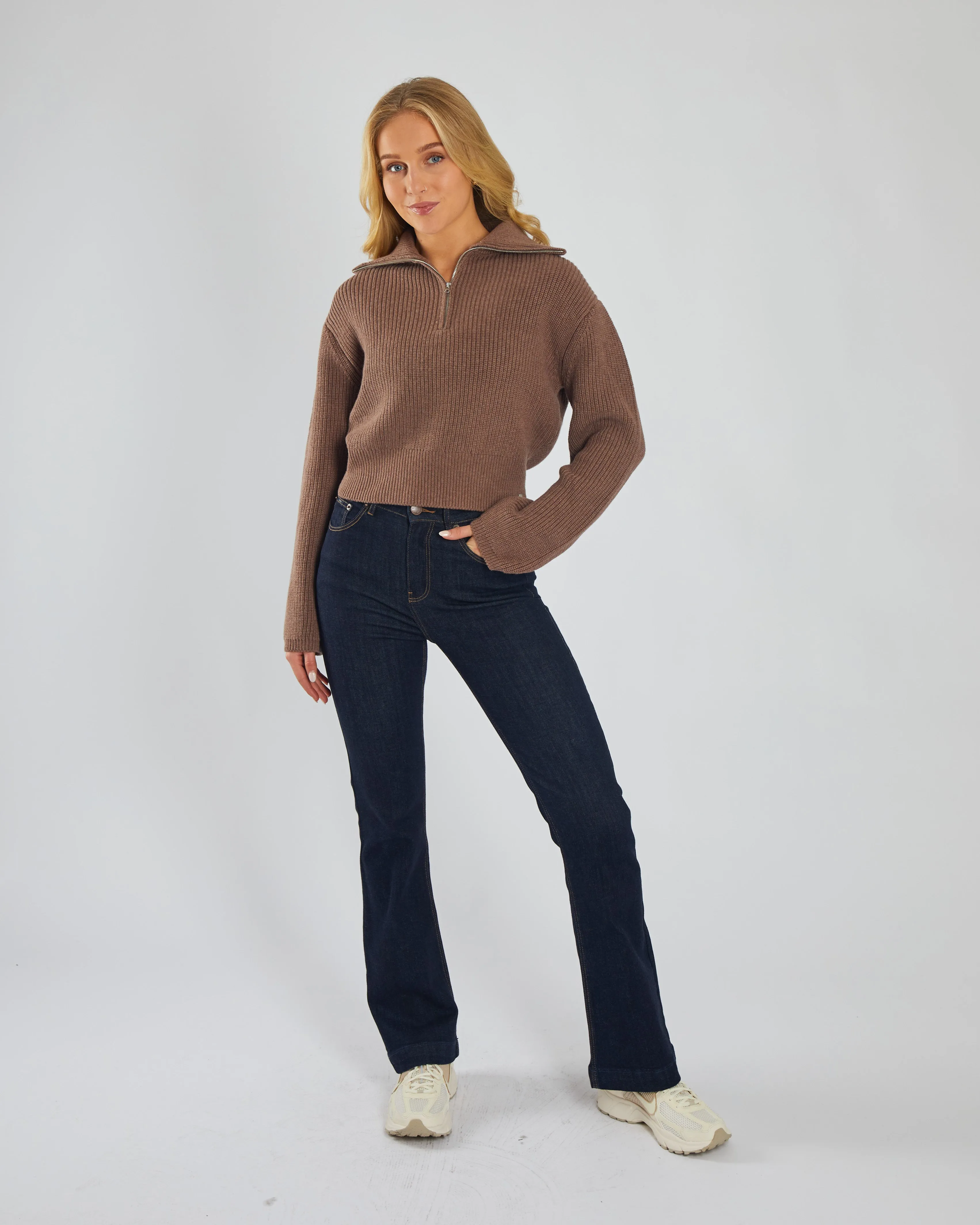 Sleek Surface Marcelle Knit Mink Brown Melange