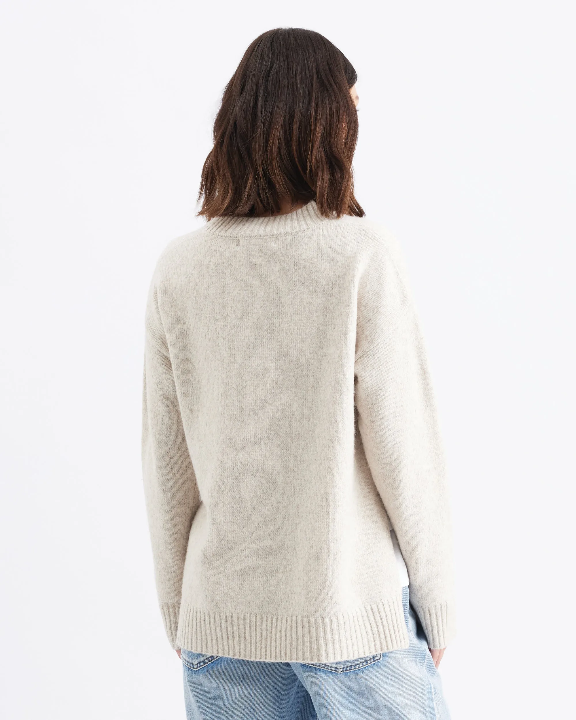 Oversized Fit jogging mom Vera Nursing Knit  Oat Marle