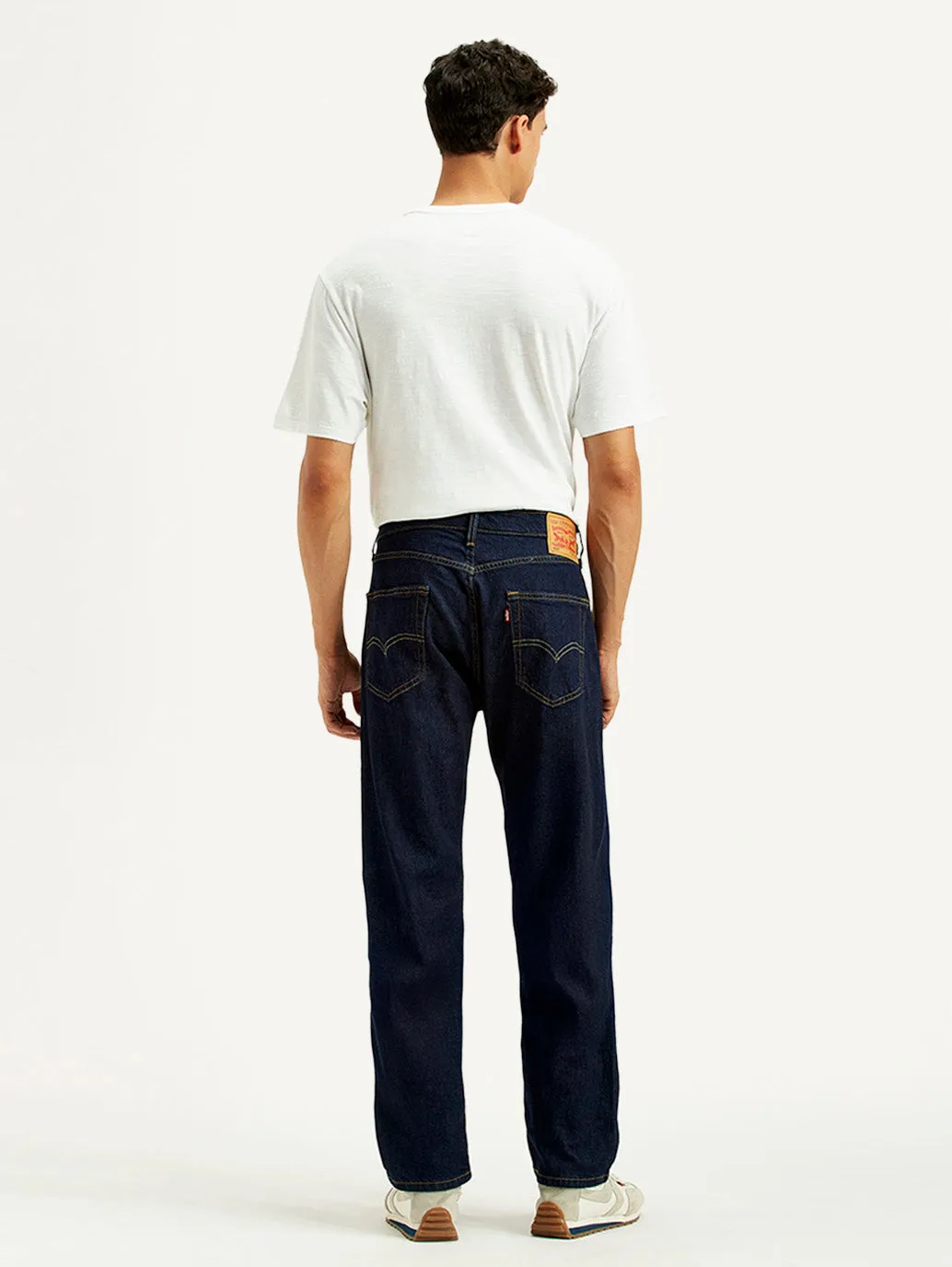 Casual Fit Men's 505 Navy Blue Straight Fit Mid Rise Jeans