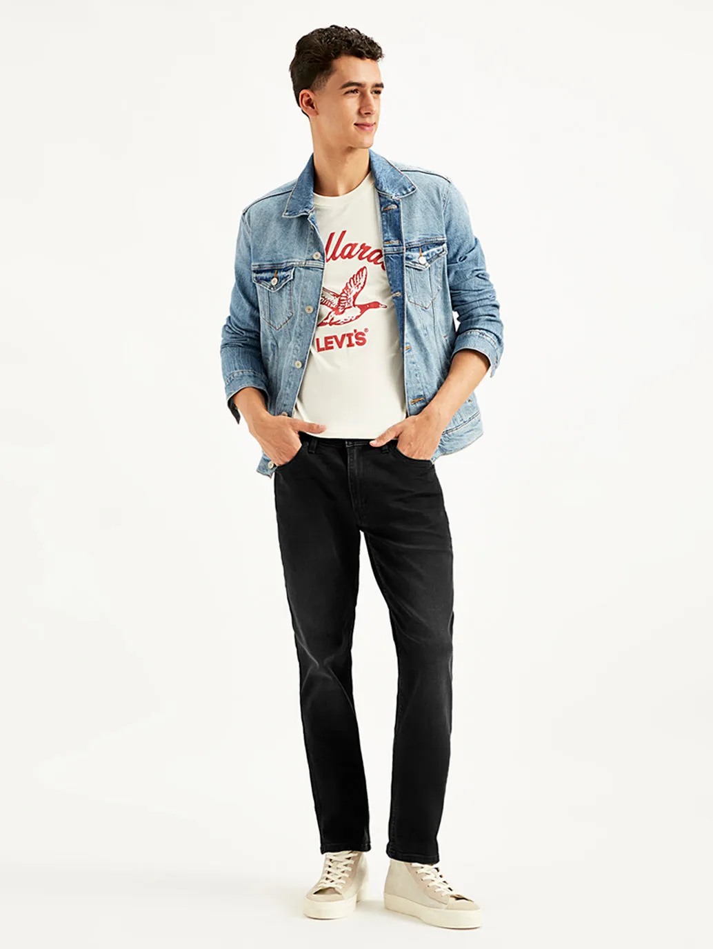 Men's 511 Black Slim Fit Mid Rise Jeans Style Simplicity