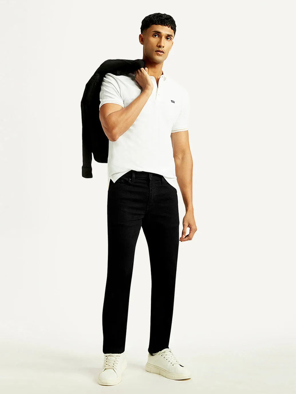 Rainy Day Everyday Basic Comfort Men's 511 Black Slim Fit Mid Rise Jeans