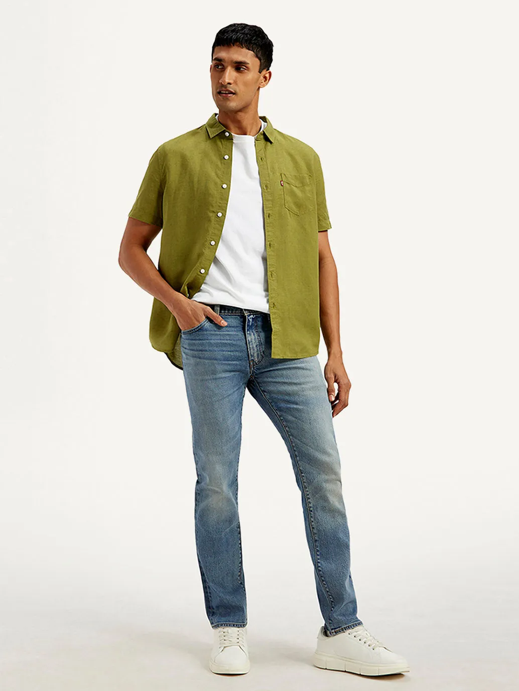 Men's 511 Blue Slim Fit Mid Rise Jeans Nature Lover Shopping Day Everyday