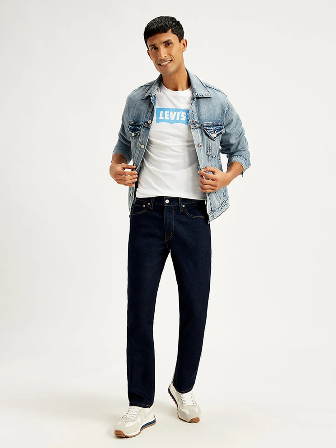 Men's 511 Blue Slim Fit Mid Rise Jeans Neutral Lightweight