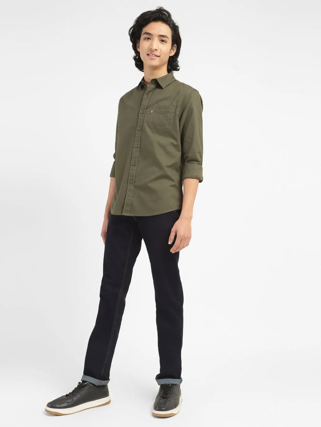 Men's 511 Blue Slim Fit Mid Rise Jeans Reliable Basic Timeless Appeal