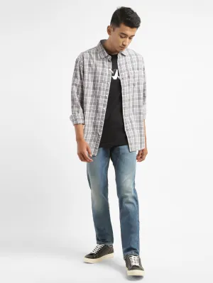 Distressed Details Men's 511 Blue Slim Fit Mid Rise Jeans