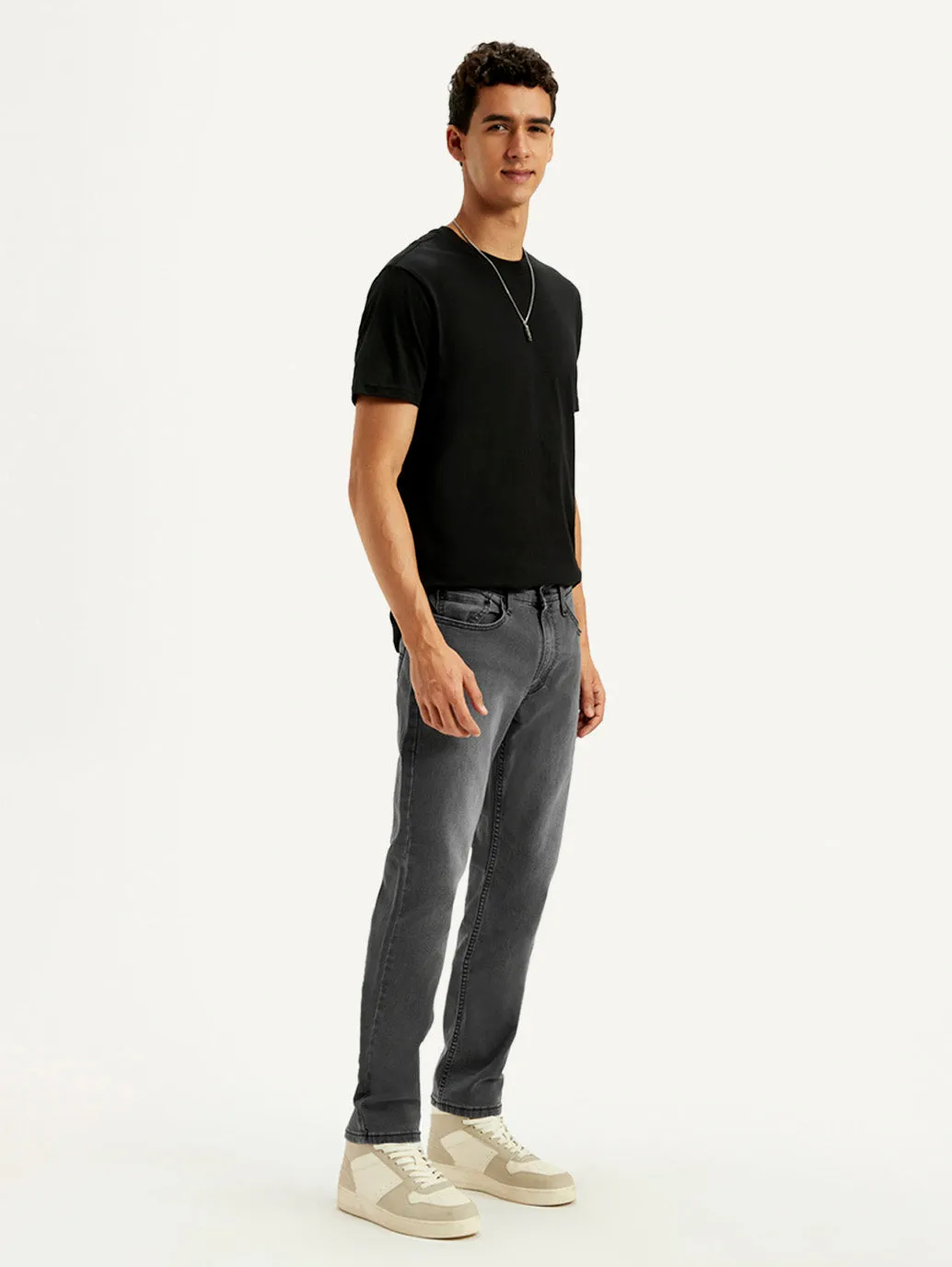 Weekend Style City Walk Comfy Weekend Getaway Men's 511 Charcoal Grey Slim Fit Mid Rise Jeans