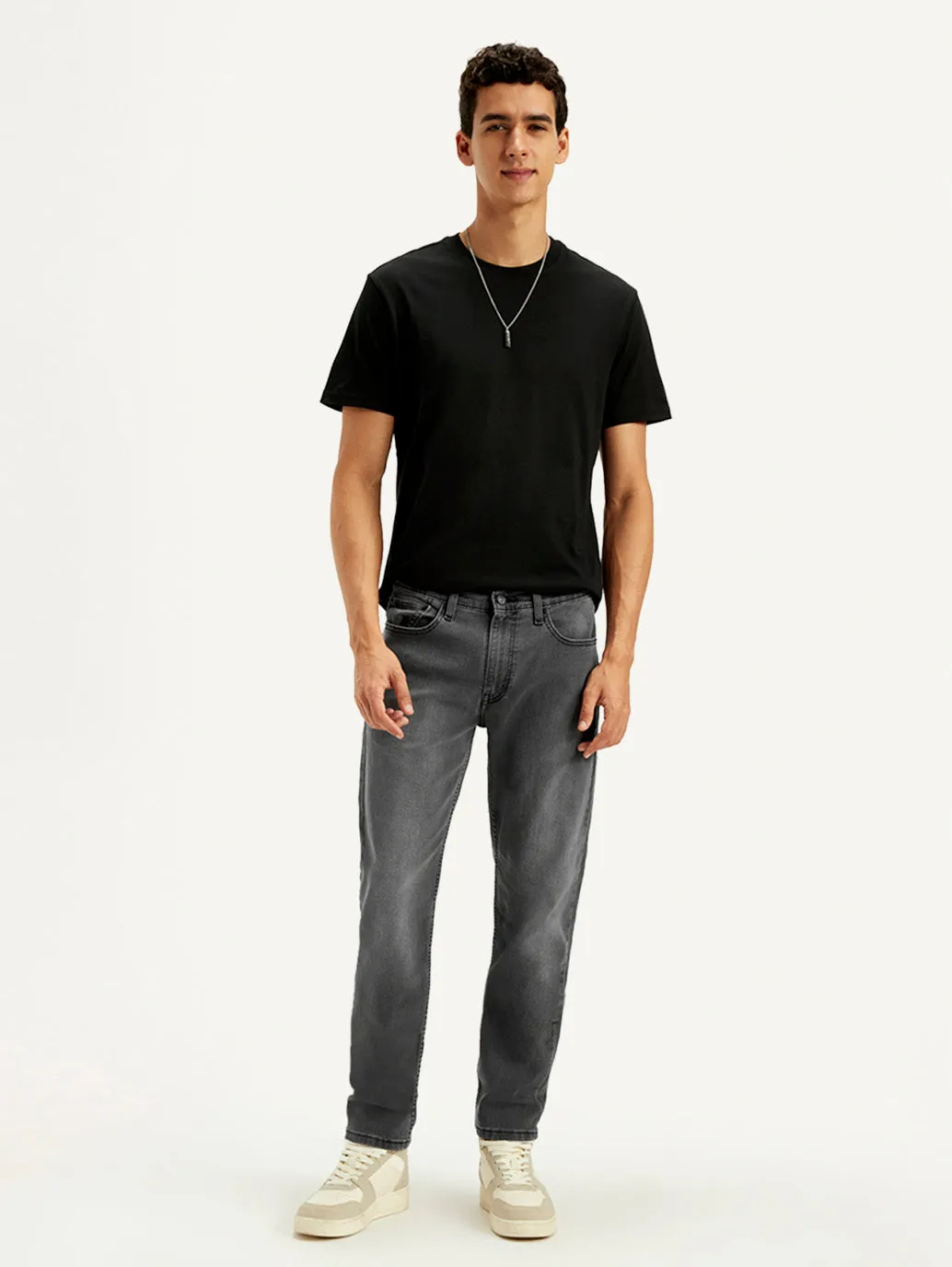 Men's 511 Charcoal Grey Slim Fit Mid Rise Jeans Smooth Feel